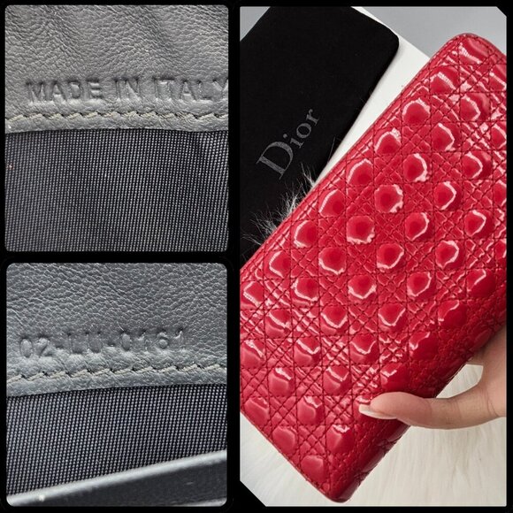 Dior Pink Patent Leather Zip Around Wallet - Picture 3 of 17